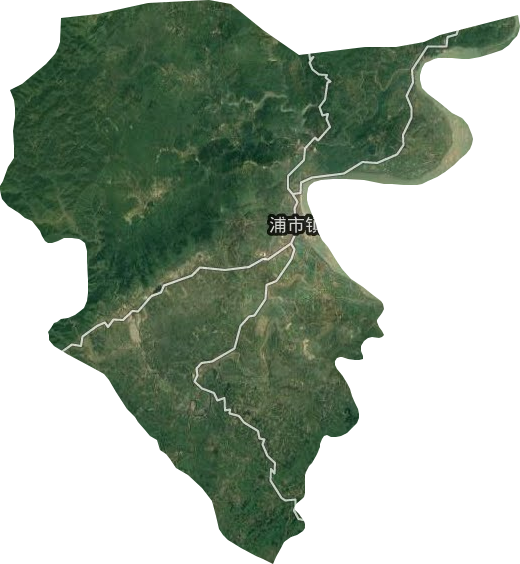 浦市镇卫星图