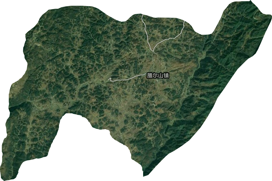 腊尔山镇卫星图