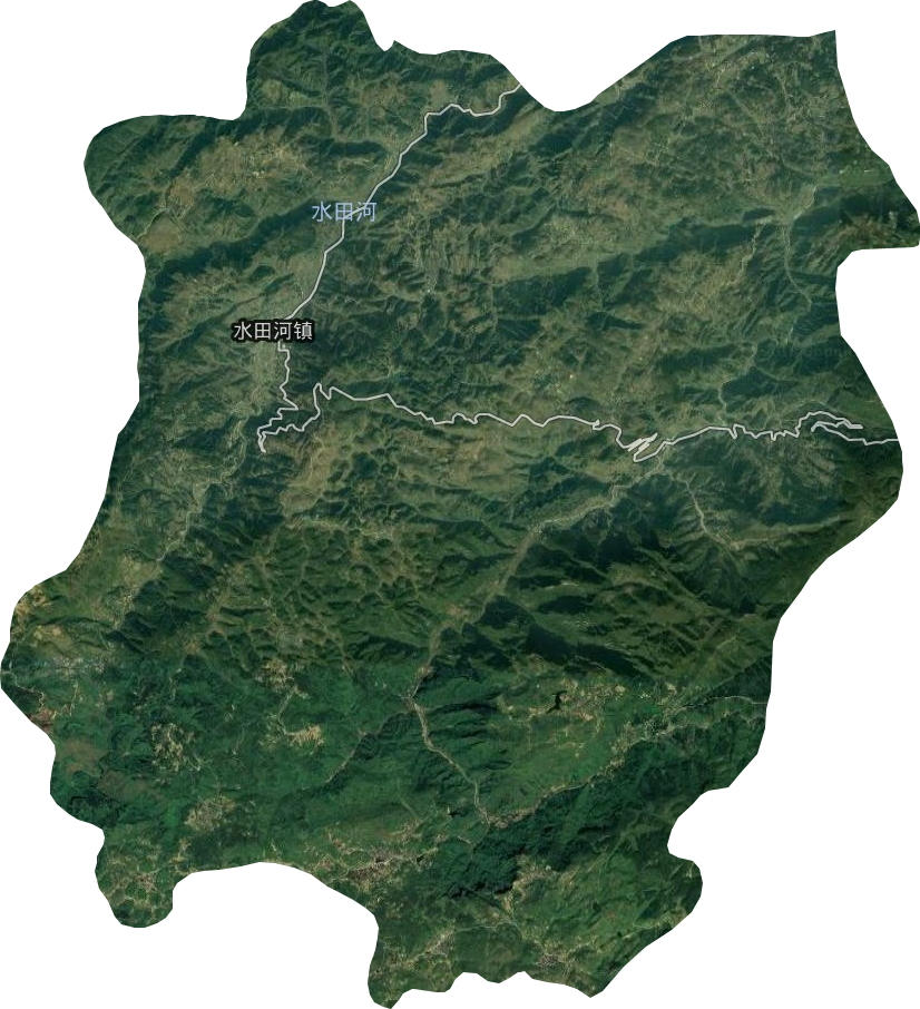 水田河镇卫星图