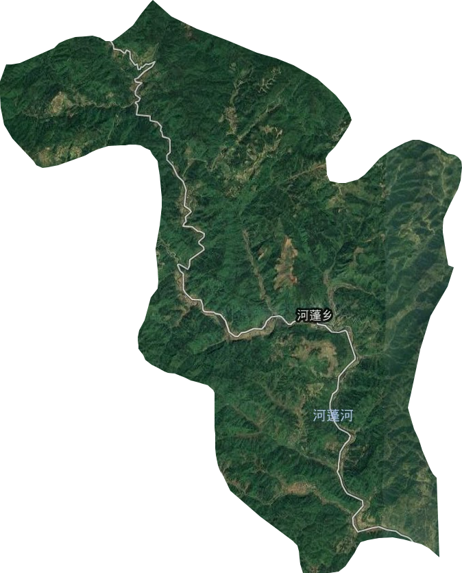 河蓬乡卫星图