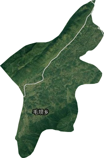 毛坝乡卫星图