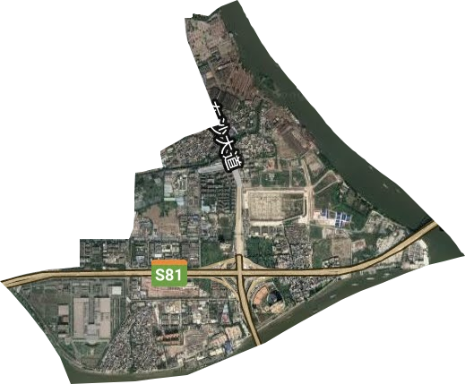 东沙街道卫星图