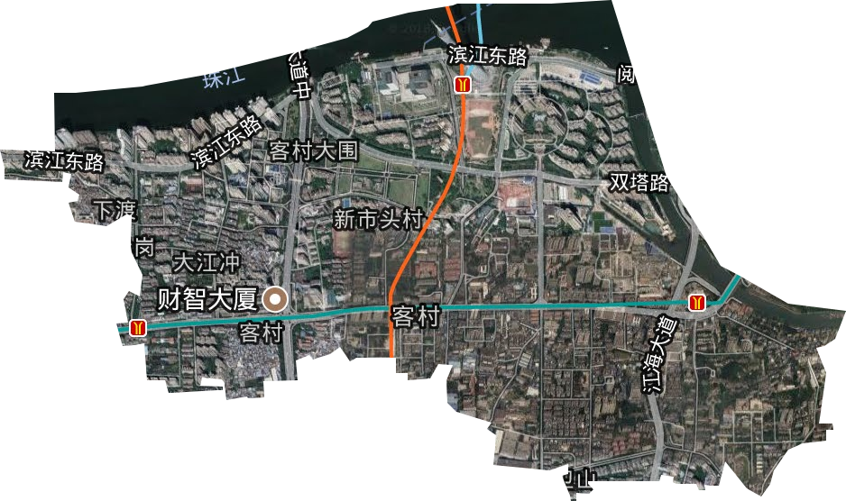 赤岗街道卫星图