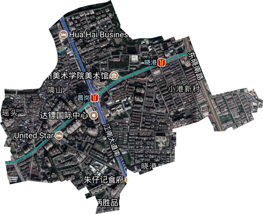 昌岗街道卫星图