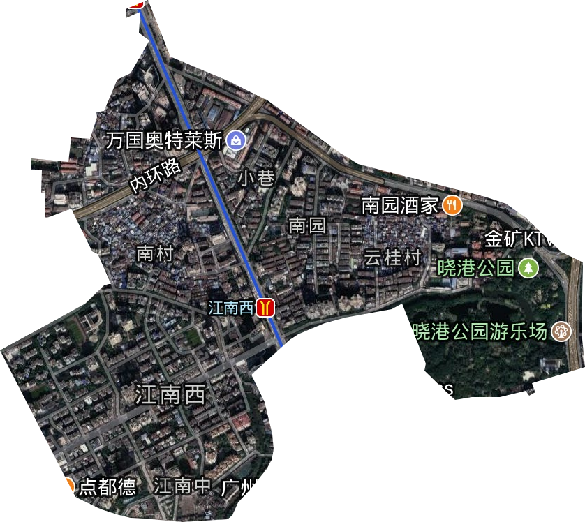 江南中街道卫星图