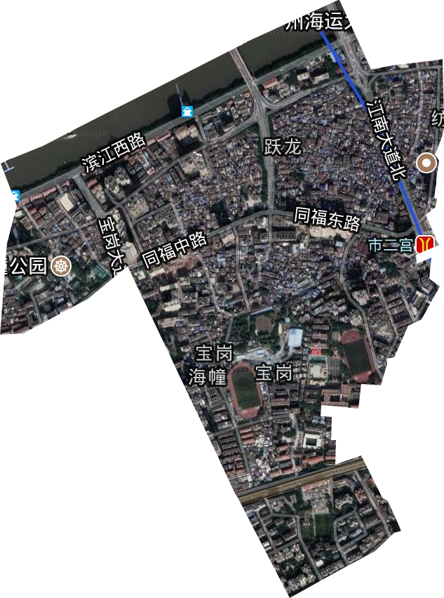 海幢街道卫星图