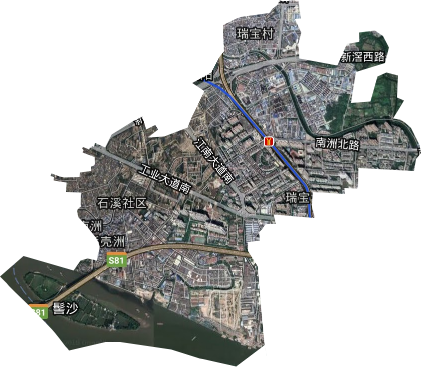 瑞宝街道卫星图