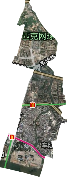 车陂街道卫星图
