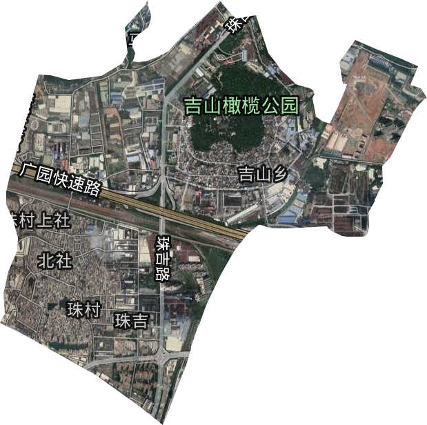 珠吉街道卫星图