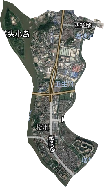 松洲街道卫星图