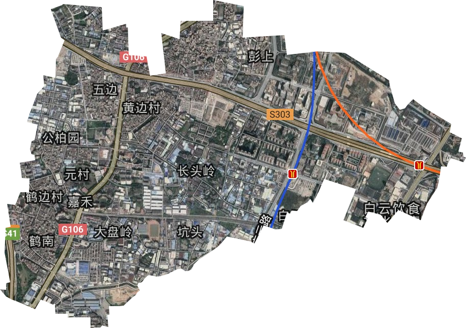 鹤龙街道卫星图