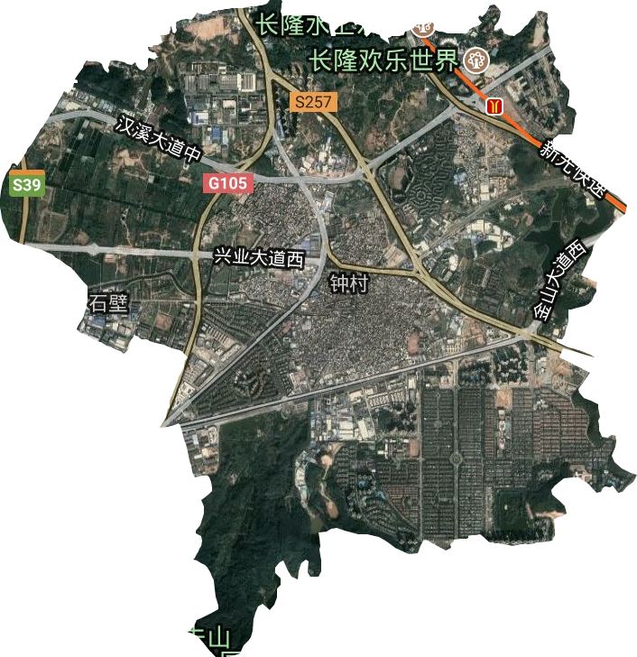 钟村街道卫星图