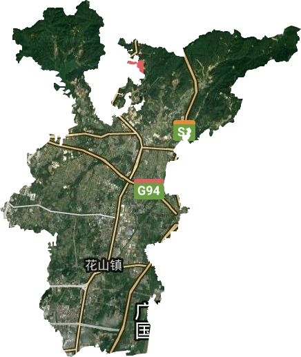 花山镇卫星图