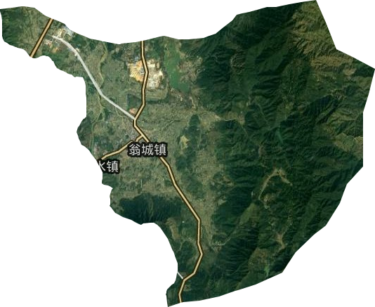 翁城镇卫星图