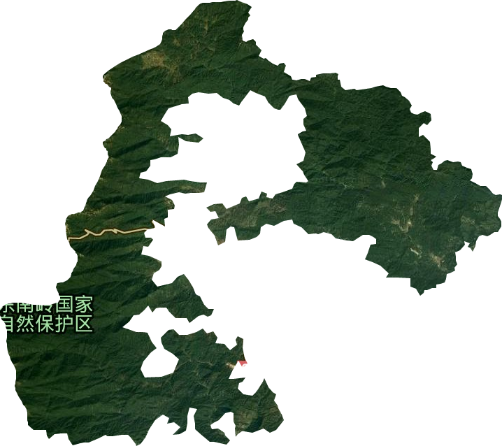 天井山林场卫星图