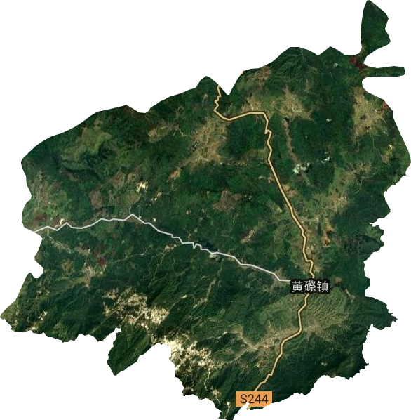 黄礤镇卫星图