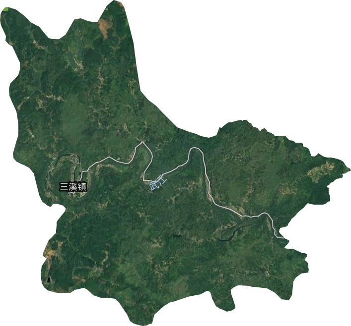 三溪镇卫星图
