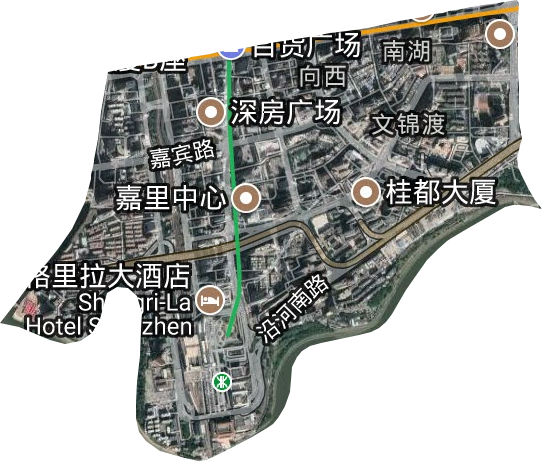 南湖街道卫星图