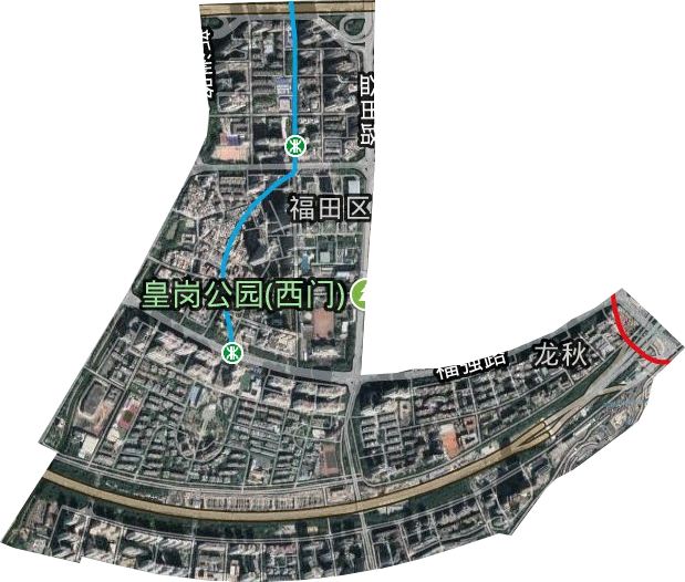 福保街道卫星图