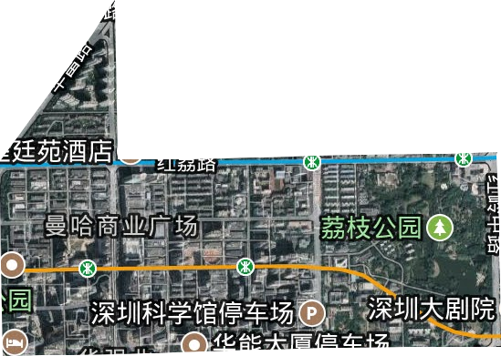 华强北街道卫星图