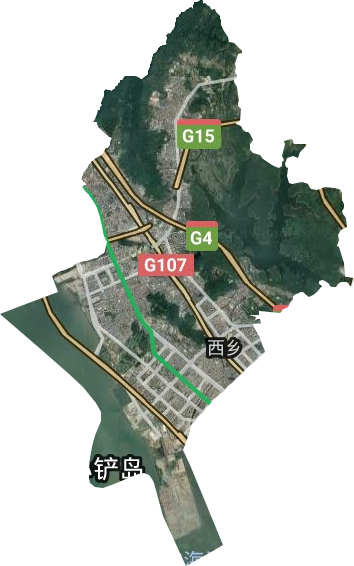 西乡街道卫星图