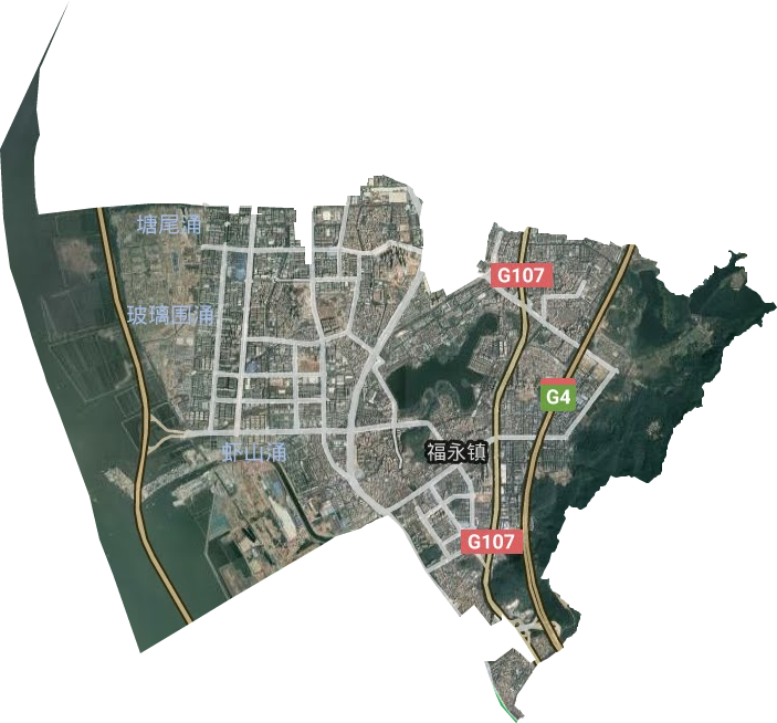 福永街道卫星图