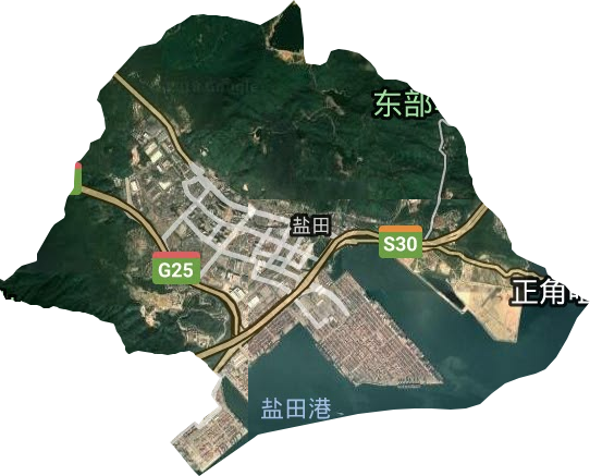 盐田街道卫星图