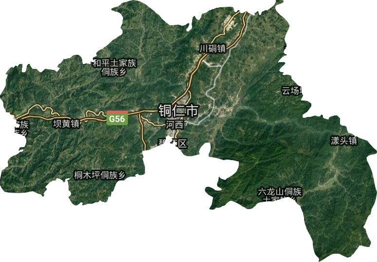 碧江区卫星图