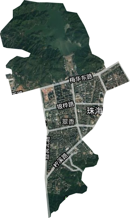 翠香街道卫星图