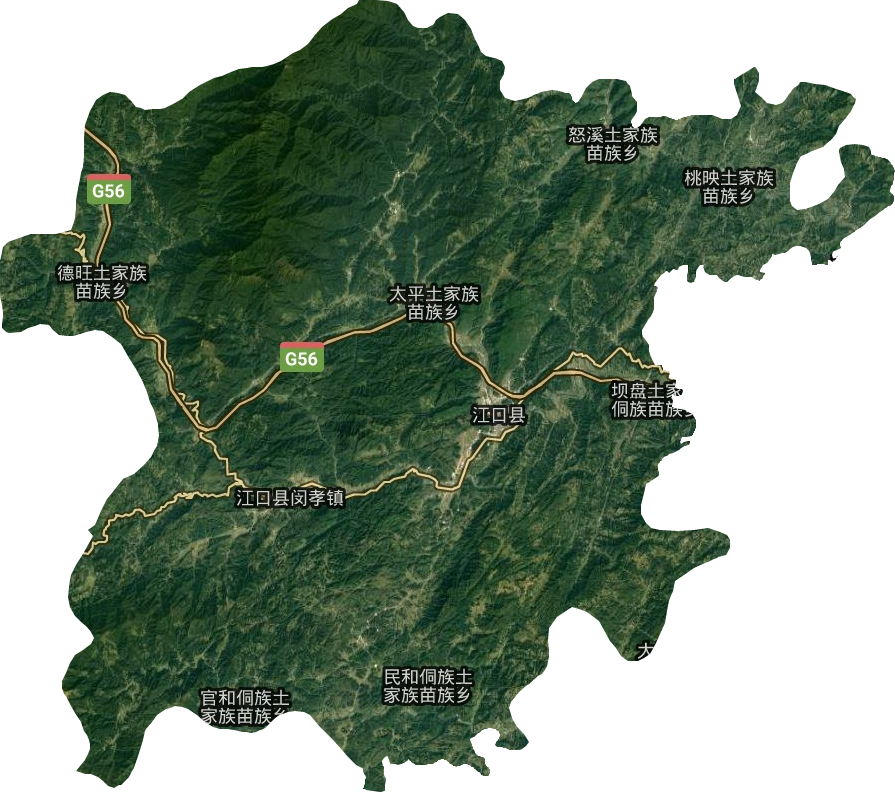江口县卫星图