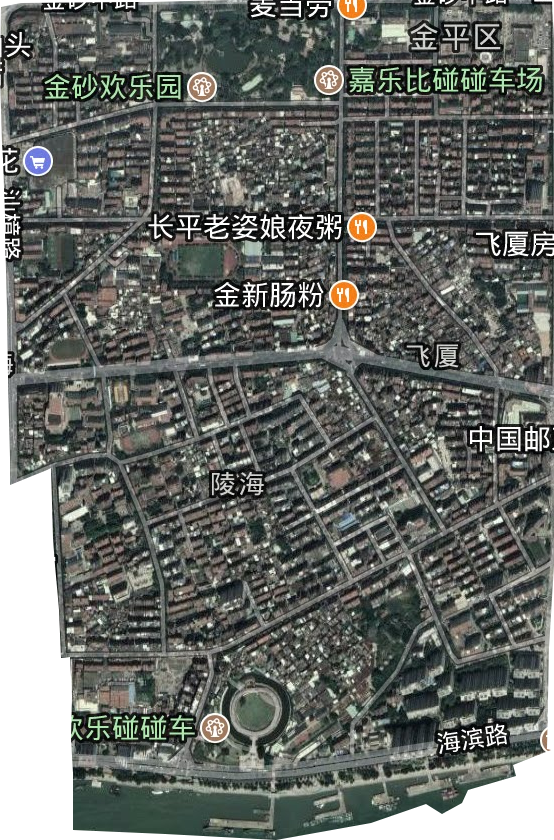 石炮台街道卫星图
