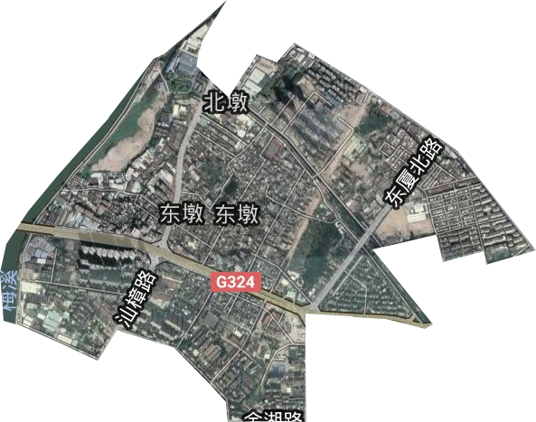 东墩街道卫星图