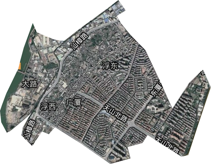 广厦街道卫星图