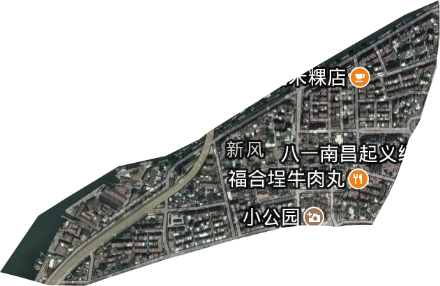 新福街道卫星图