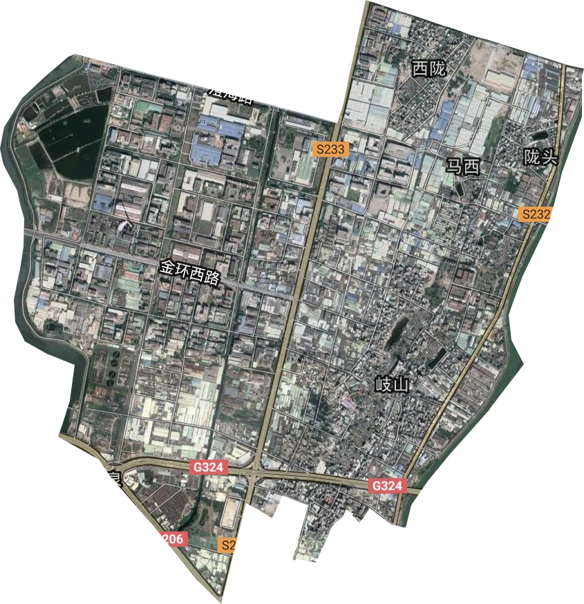 岐山街道卫星图