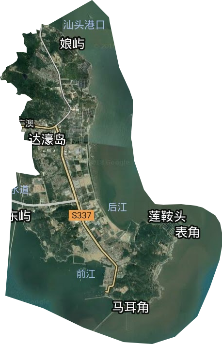 广澳街道卫星图