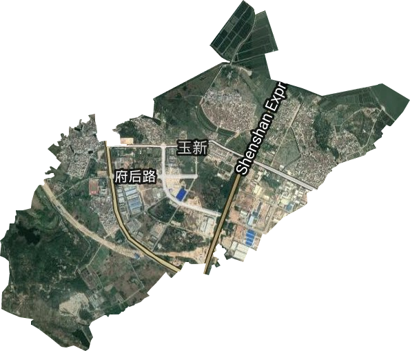 玉新街道卫星图