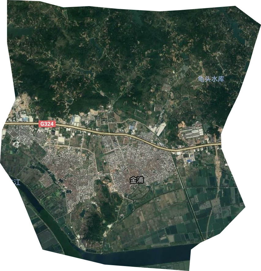 金浦街道卫星图