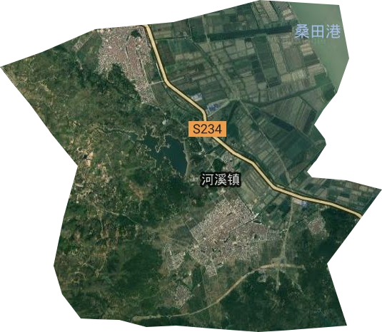 河溪镇卫星图