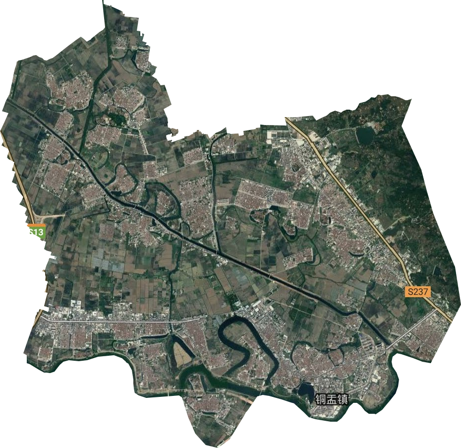 铜盂镇卫星图
