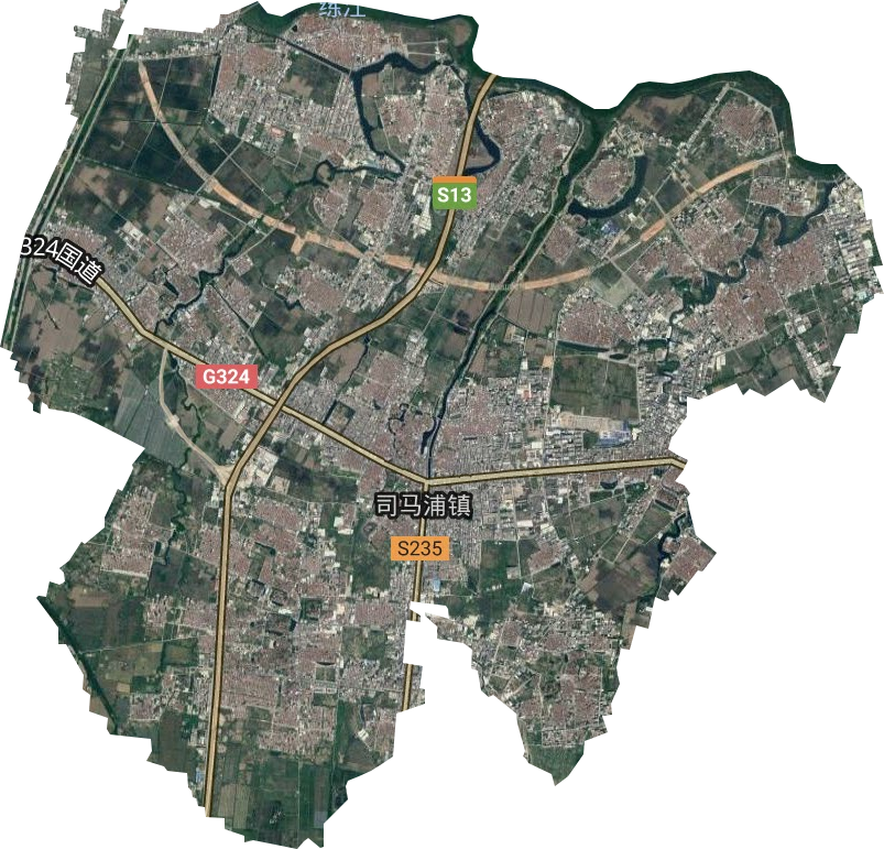 司马浦镇卫星图