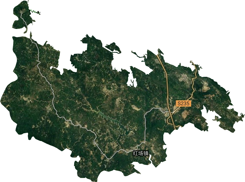 红场镇卫星图