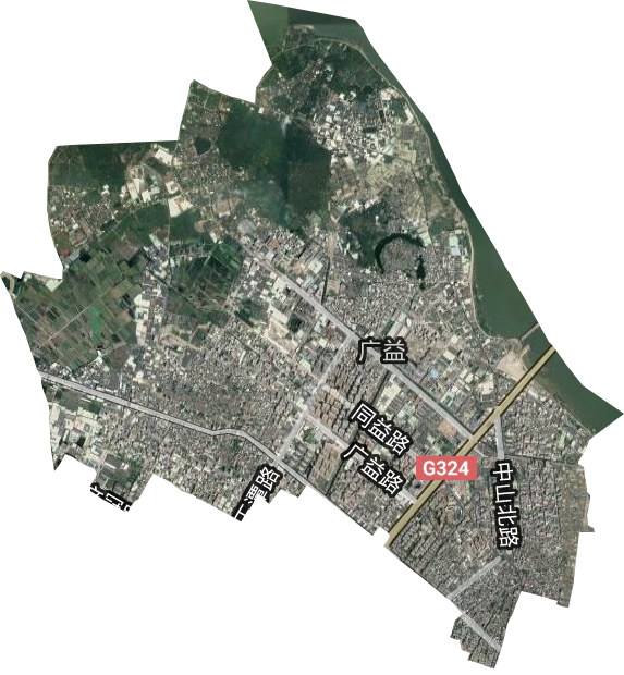 广益街道卫星图