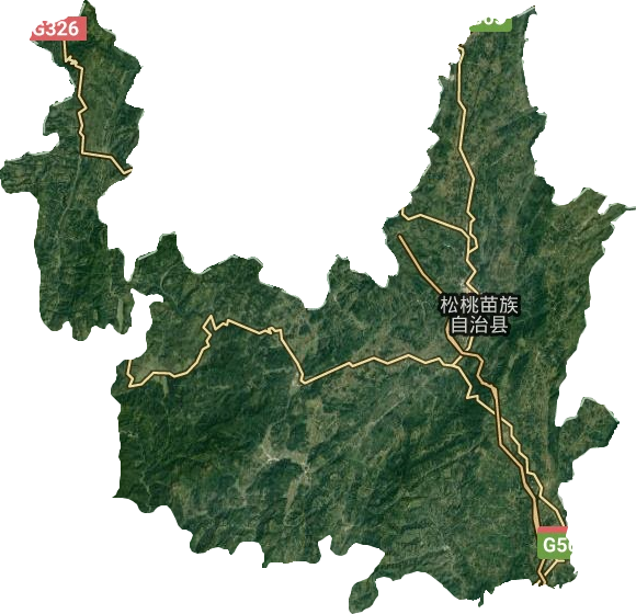 松桃苗族自治县卫星图