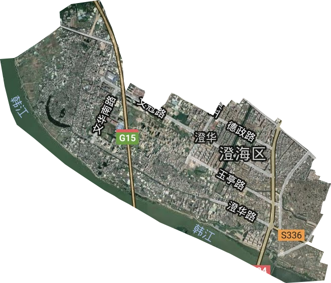 澄华街道卫星图