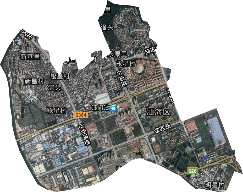 滘头街道卫星图