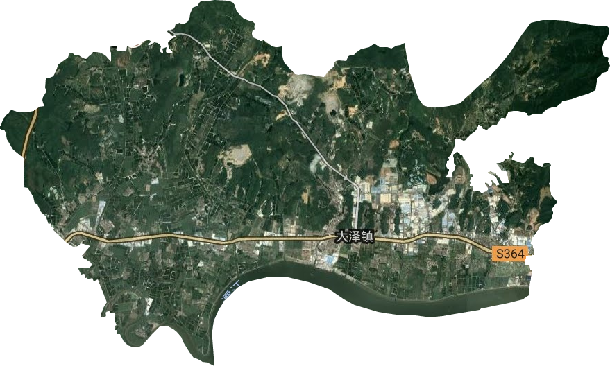 大泽镇卫星图