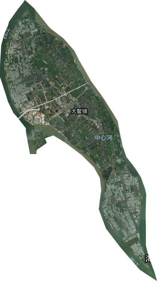 大鳌镇卫星图