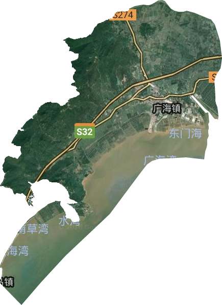 广海镇卫星图