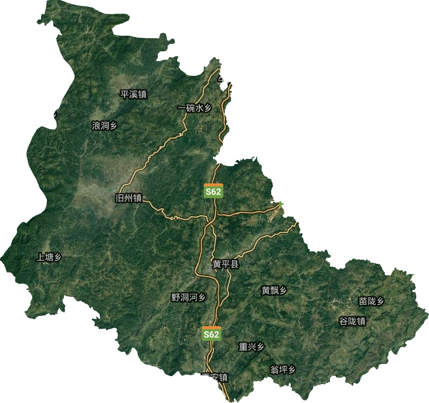 黄平县卫星图